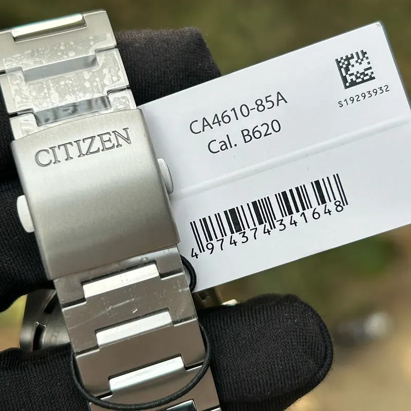 Citizen Zenshin Eco-Drive Super Titanium White Dial Men’s Watch- CA4610-85A